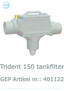 GEP Regenwasserfilter Trident 150 mit Anschluß DN 10